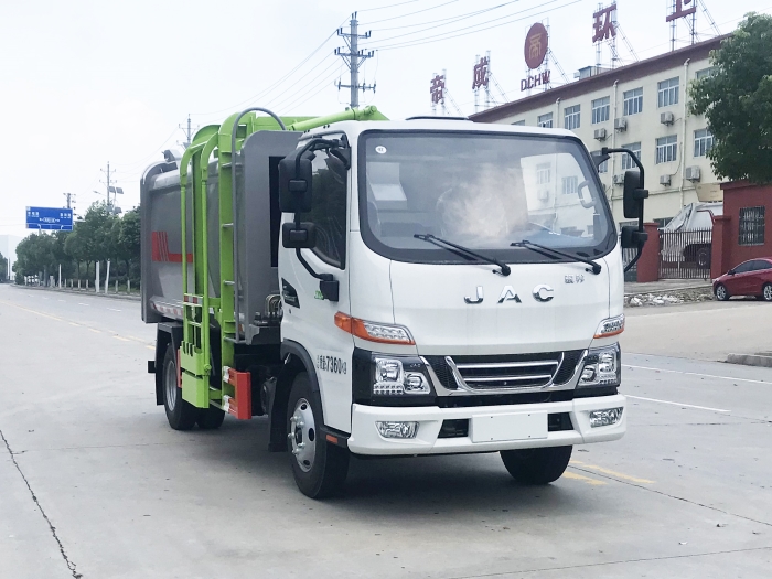 福田奧鈴側(cè)掛桶式垃圾車